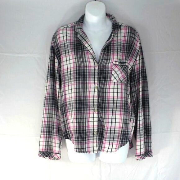 Victoria Secret PJ Top Flannel Small - Picture 6 of 7